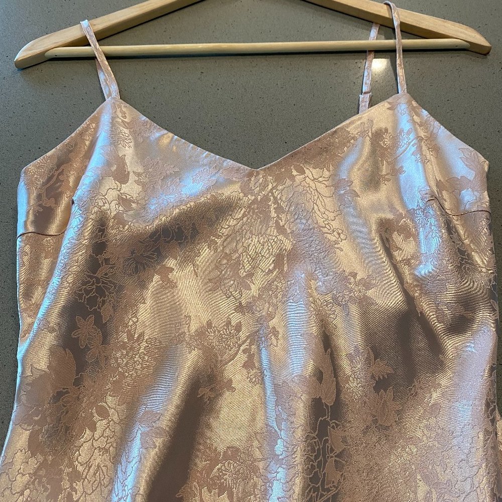 Lulu's Blush Satin Dress, XS